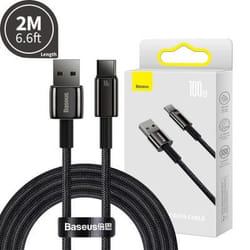 Baseus CAWJ000101 câble USB USB 2.0 2 m USB A USB C Noir