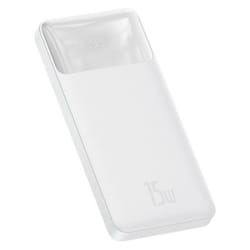 Baseus PPBD050002 banque d'alimentation électrique Lithium Polymère (LiPo) 10000 mAh Blanc