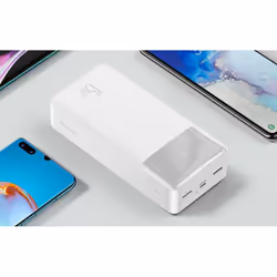 Baseus PPBD050202 banque d'alimentation électrique Lithium Polymère (LiPo) 30000 mAh Blanc - Vue supplémentaire 4