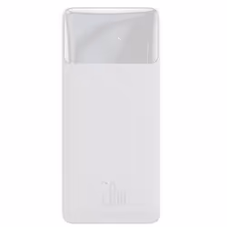 Baseus PPBD050502, 10000 mAh, Lithium Polymère (LiPo), Adaptive Fast Charging, 20 W, Blanc