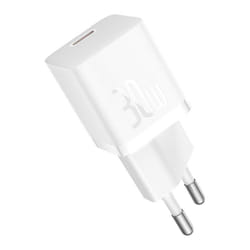 Baseus GaN5 30W Mini Universel Blanc Secteur Charge rapide Intérieure