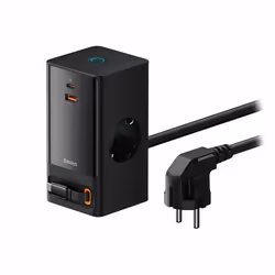 Baseus PowerCombo, Intérieure, Secteur, 0,8 m, Noir