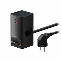 Baseus PowerCombo Universel Noir Secteur Charge rapide Intérieure