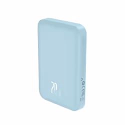 Baseus PPCX130003 banque d'alimentation électrique Lithium Polymère (LiPo) 6000 mAh Recharge sans fil Bleu