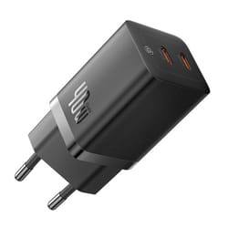 Baseus GaN5 Pro 40W Universel Noir Secteur Charge rapide Intérieure