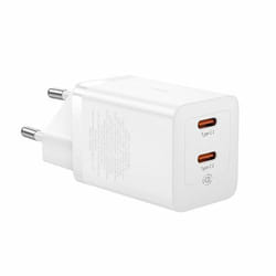 Baseus GaN5 Pro 40W Universel Blanc Secteur Charge rapide Intérieure