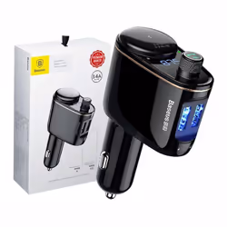 Lecteur MP3 de voiture - BASEUS - S-06 - Bluetooth 4.2 - 12-24V - Noir