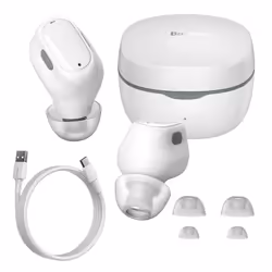 Baseus WM01 Casque Sans fil Ecouteurs Appels/Musique USB Type-C Bluetooth Blanc
