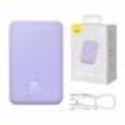 Baseus - Batterie externe Mini (PPCX150005) - Type-C Chargement MagSafe 20W 20000mAh avec câble Type-C 30cm - Violet