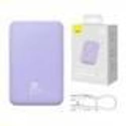 Baseus - Batterie externe Mini (PPCX150005) - Type-C Chargement MagSafe 20W 20000mAh avec câble Type-C 30cm - Violet
