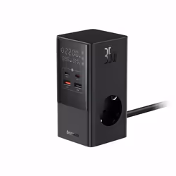 Baseus PowerCombo Tower Universel Noir Secteur Charge rapide Intérieure