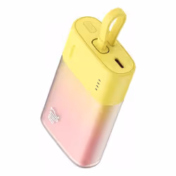 Baseus Popsicle Lithium Polymère (LiPo) 5200 mAh Jaune, Rose - Vue supplémentaire 2