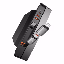 Baseus Hub T-Space, USB Type-C, Acrylonitrile-Butadiène-Styrène (ABS), Aluminium, Polycarbonate (PC), 45 W, 1 m, Tesla Model  ...