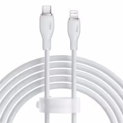 Baseus Pudding, 1,2 m, Lightning, USB C, Mâle, Mâle, Blanc