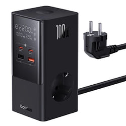 Baseus PowerCombo Tower Universel Noir Secteur Charge rapide Intérieure