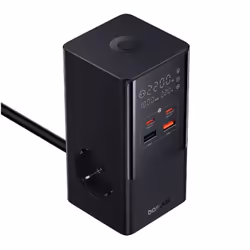 Baseus PowerCombo Tower Universel Noir Secteur Charge rapide Intérieure