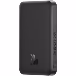 Baseus 6932172636234, 5000 mAh, Lithium Polymère (LiPo), Noir