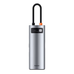 Baseus STARJOY 7 İN 1 MULTİFONKSİYONEL HUB ADAPTÖR-UZAY GRİ câble DisplayPort USB Type-C