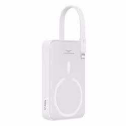 Baseus MAGSAFE MINI WIRELESS POWERBANK 10.000 MAH 20W-BEYAZ, 10000 mAh, Lithium Polymère (LiPo), Blanc