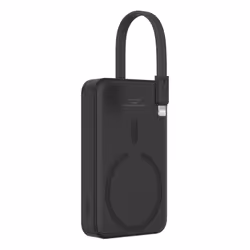 Baseus MAGSAFE MINI WIRELESS POWERBANK 10.000 MAH 20W-SIYAH, 10000 mAh, Lithium Polymère (LiPo), Noir