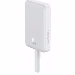 Baseus P1002210B223-00 banque d'alimentation électrique Lithium Polymère (LiPo) 10000 mAh Recharge sans fil Blanc