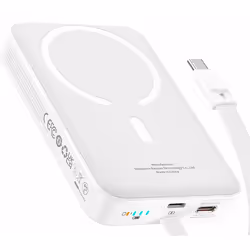 Baseus P1002210B223-00 banque d'alimentation électrique Lithium Polymère (LiPo) 10000 mAh Recharge sans fil Blanc - Vue supplémentaire 4