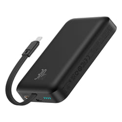 Baseus MAGSAFE MINI TYPE-C KABLOLU WIRELESS POWERBANK 10.000 MAH 30W SIYAH Lithium 10000 mAh Noir