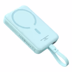 Baseus MAGSAFE MINI TYPE-C WIRELESS POWERBANK 10.000 MAH 30WMAVI, 10000 mAh, Lithium Polymère (LiPo), Recharge sans fil, Bleu ...