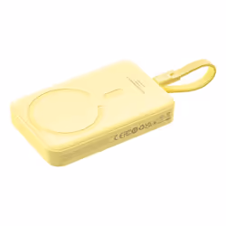 Baseus MAGSAFE MINI TYPE-C WIRELESS POWERBANK 10.000 MAH 30W-SARI banque d'alimentation électrique Lithium Polymère (LiPo) 10000 mAh Recharge sans fil Jaune