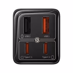 Baseus GAN6 65W ŞARJ+100W C TO C KBL-SYH chargeur d'appareils mobiles Ordinateur portable, PDA, Tablette Noir USB Auto - Vue supplémentaire 5