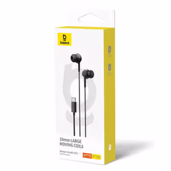 Baseus ENCOK CZ11 WİRED EARPHONES CLUSTER BLACK Noir - Vue supplémentaire 4
