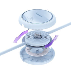 Baseus FREE2DRAW MİNİ RETRACTABLE CHARGİNG CABLE TYPE-C TO TYPE-C 100W 1M GALAXY BLUE câble USB USB 3.2 Gen 2 (3.1 Gen 2) USB C 2 x USB C Bleu