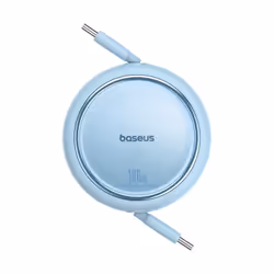 Baseus FREE2DRAW MİNİ RETRACTABLE CHARGİNG CABLE TYPE-C TO TYPE-C 100W 1M GALAXY BLUE câble USB USB 3.2 Gen 2 (3.1 Gen 2) USB C 2 x USB C Bleu - Vue supplémentaire 5
