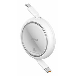 Baseus Free2Pull câble USB 1 m USB C Blanc