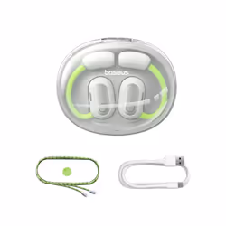 Baseus Eli Sport 1 Casque TWS Crochets auriculaires, Open-ear Appels/Musique USB Type-C Bluetooth Vert clair, Blanc - Vue supplémentaire 6