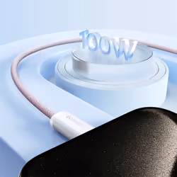 Baseus Dynamic 3 Series Fast Charging Data Cable Type-C to Type-C 100W 1m Baby Pink câble USB USB 3.2 Gen 2 (3.1 Gen 2) USB C Rose