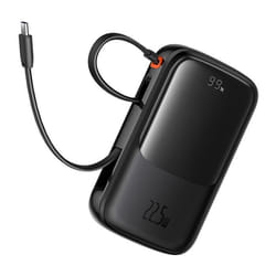 Baseus - Batterie externe Qpow Pro+ (P10067101113-00) - Lightning 2xType-C USB 225W Charge rapide 10000mAh Câble USB-C -