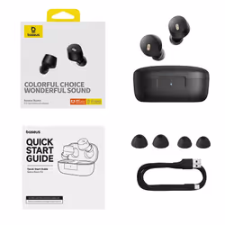 Baseus E18 Casque Sans fil Type-C Bluetooth Noir - Vue supplémentaire 5