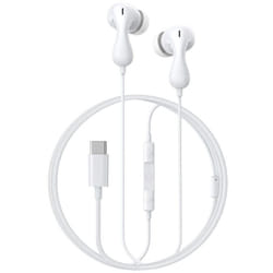 Basetech - Casque intra-auriculaire filaire Baseus Encok CZ20, appels/musique, usb Type-C, blanc