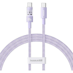Câble de charge rapide usb c vers usb c Baseus Gem 1 m 100 w Violet