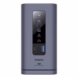 Baseus Spacemate, USB Type-C, 3ˌ5mm, HDMI, RJ-45, USB 2.0 Type-A, USB 3.2 Gen 1 (3.1 Gen 1) Type-A, USB 3.2 Gen 1 (3.1 Gen 1) ...
