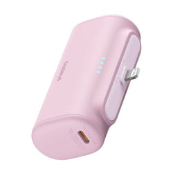 Banque dalimentation pour téléphone Lightning 20 W 5 000 mAh câble de type C - Baseus (P10068307413-00) - Rose bébé