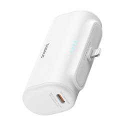 Banque dalimentation pour téléphone Lightning 20 W 5 000 mAh câble de type C - Baseus (P10068307413-00) - Blanc