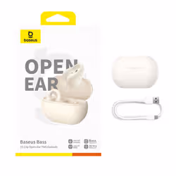 Baseus Bass 15 Clip OWS Casque Sans fil Clip d'oreille Appels/Musique Bluetooth Blanc - Vue supplémentaire 8