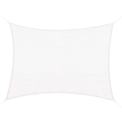 Voile d'ombrage rectangulaire 4 x 6 m toile solaire taud de soleil crème