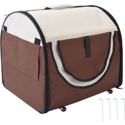 Pawhut - Sac de transport chien caisse pliable chien avec coussin amovible