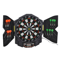 Cible jeu de fléchettes électronique 27 jeux jusqu'à 8 joueurs LED haut-parleur noir