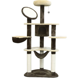 Arbre a chat griffoir grattoir beige cafe 27