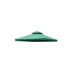 Toile de rechange pour pavillon tonnelle tente 3 x 3 m vert foncé