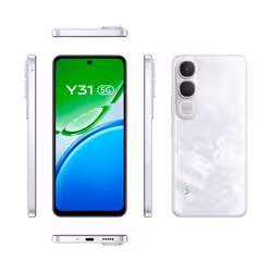VIVO Y31 5G 17,1 cm (6.72") Android 15 USB Type-C 6 Go 512 Go 6500 mAh Blanc - Vue supplémentaire 2